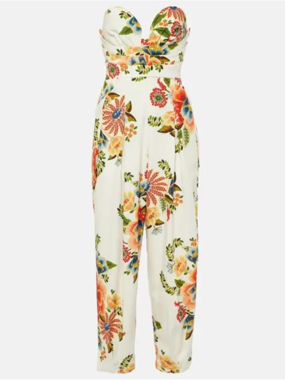 Farm Rio Delicate Garden Printed Jumpsuit